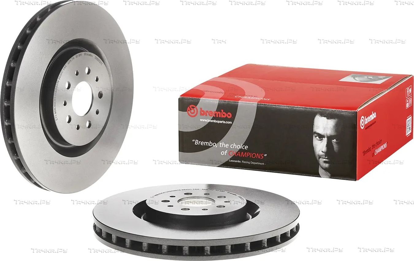 Тормозной диск Brembo UV Coated передний для Alfa Romeo Spider II 2003-2005. Артикул 09.8933.11
