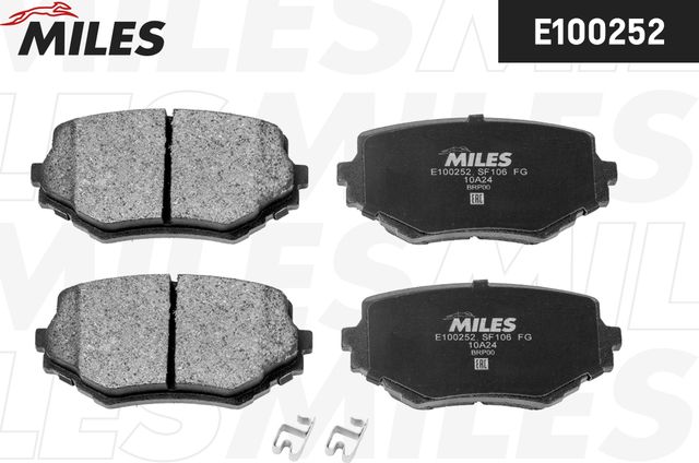 Тормозные колодки Miles (Semi-Metallic). Артикул E100252