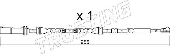Датчик износа тормозных колодок  Trusting. Артикул SU.280