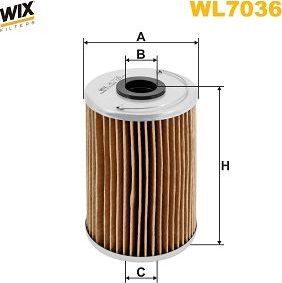 Масляный фильтр WIX Filters. Артикул WL7036
