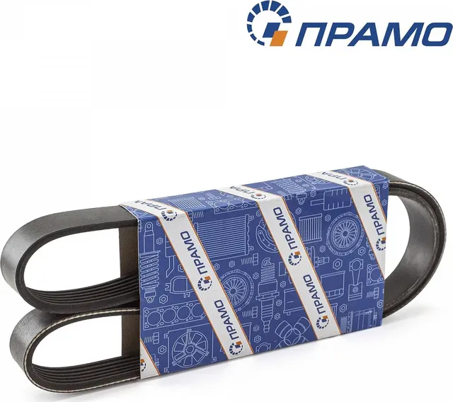 Ремень генератора ВАЗ-2110-2112, 2170 и кондиционера 6PK1125 ВАЗ 2170 с ГУР и ко (Pramo). Артикул 6PK1125
