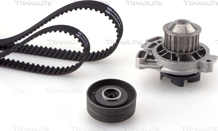 Помпа (водяной насос) с комплектом ремня ГРМ Gates PowerGrip® для Volkswagen LT I 1978-1996. Артикул KP15035