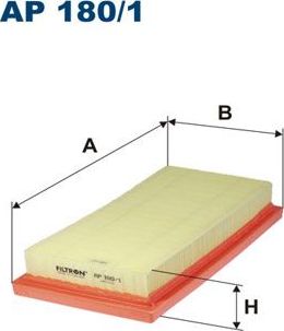 Воздушный фильтр Filtron. Артикул AP 180/1
