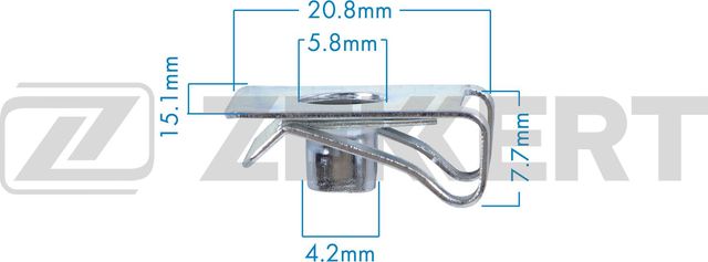 Клипса Zekkert (Металл). Артикул BE-3791