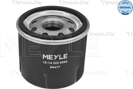 Масляный фильтр Meyle Original для Renault Clio III 2005-2014. Артикул 16-14 322 0008
