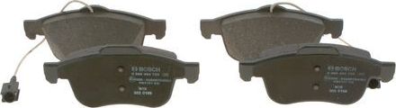 Тормозные колодки Bosch (Low-Metallic) передние для Fiat Doblo II 2010-2014. Артикул 0 986 494 795