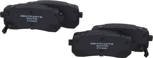 Тормозные колодки Zentparts. Артикул Z07701