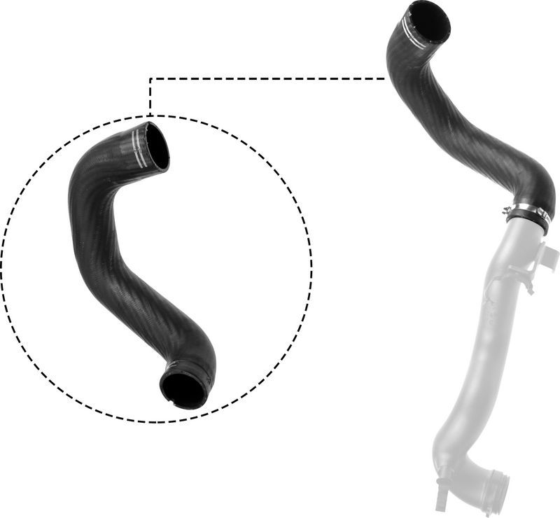 Патрубок интеркулера Gates (Полихлоропрен (неопрен)). Артикул 09-0514