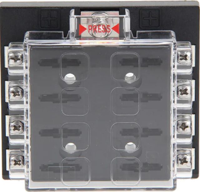 Держатель предохранителей РИФ 8 шт. с крышкой, индикация неисправности. Артикул RIF22-9-0300008