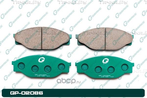 Колодки тормозные дисковые (G-Brake). Артикул GP02086