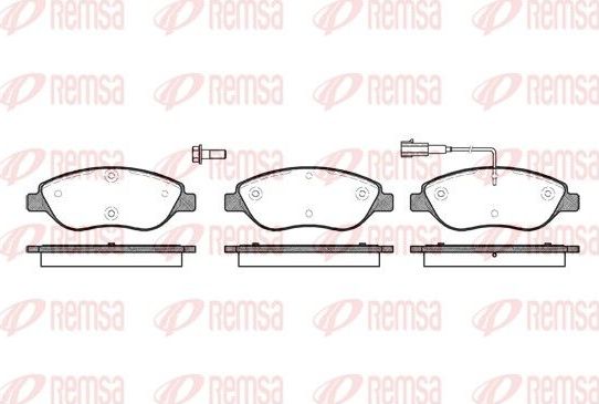 Тормозные колодки Remsa передние для Lancia Lybra 2001-2005. Артикул 0860.01