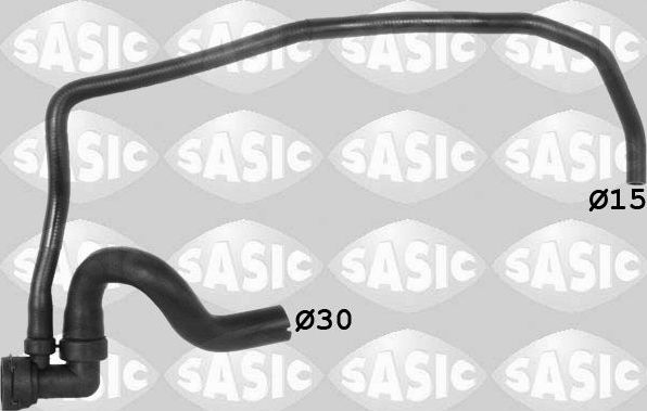 Патрубок радиатора (системы охлаждения) Sasic левый нижний для Opel Astra J 2009-2015. Артикул 3406305