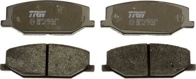 Тормозные колодки TRW COTEC передние для Suzuki Samurai 1988-2004. Артикул GDB383