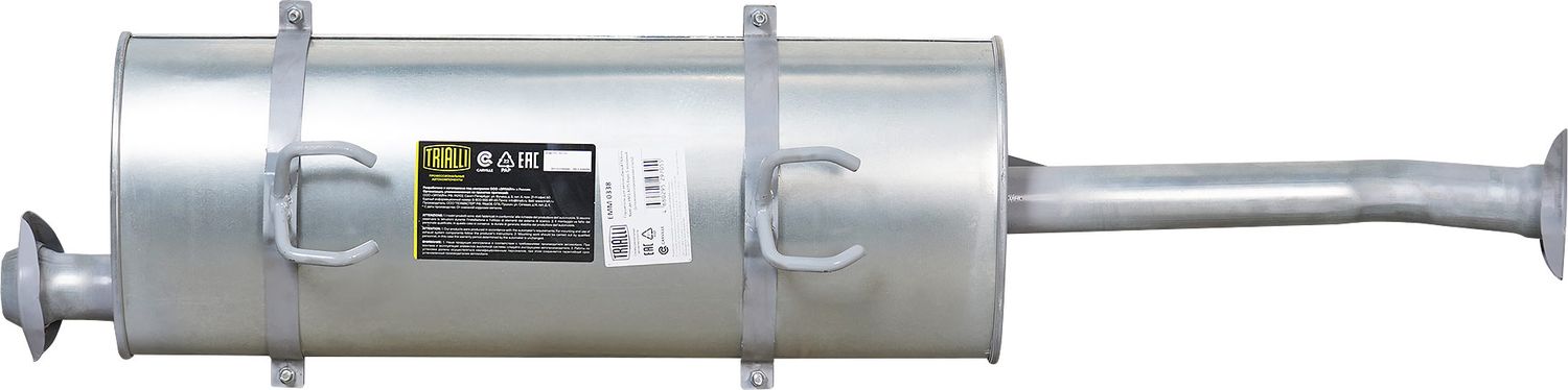 Глушитель Trialli (алюминий / сталь). Артикул EMM 0338