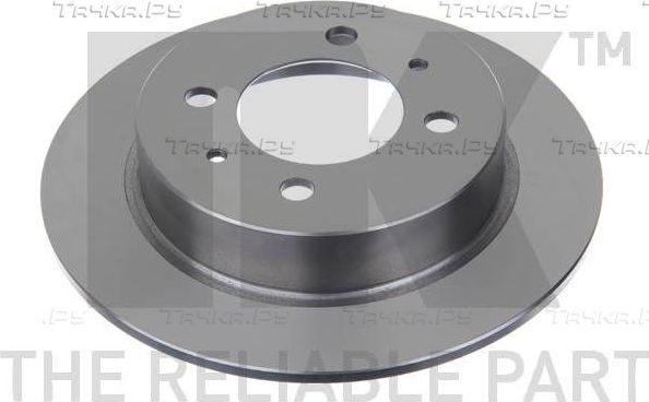 Тормозной диск NK задний для Nissan 100NX 1990-1994. Артикул 202246