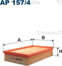 Воздушный фильтр Filtron. Артикул AP 157/4