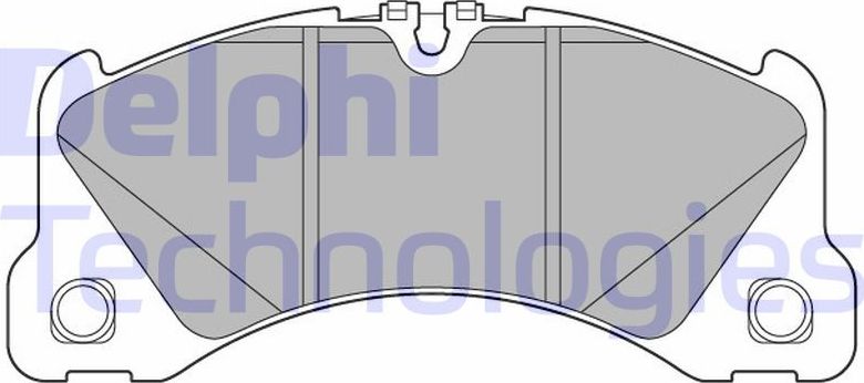 Тормозные колодки Delphi (Low-Metallic). Артикул LP3612