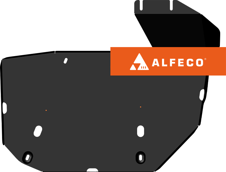 Защита Alfeco для топливного бака и адсорбера (2 части) Jac JS6 2022-2026. Артикул ALF.56.28