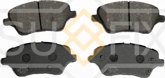 Колодки тормозные дисковые | перед прав/лев | (Sufix). Артикул SX-1118