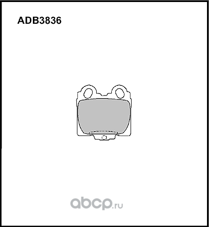 Колодки тормозные LEXUS GS (97-),IS (99-) задние (4шт.) ALLIED NIPPON Allied Nippon. Артикул ADB3836