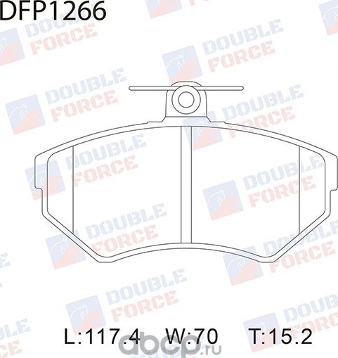 Колодки тормозные дисковые Double Force Double Force. Артикул DFP1266