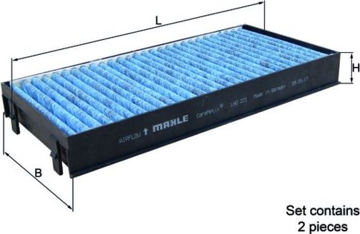 Салонный фильтр Mahle CareMetix®. Артикул LAO 221/S