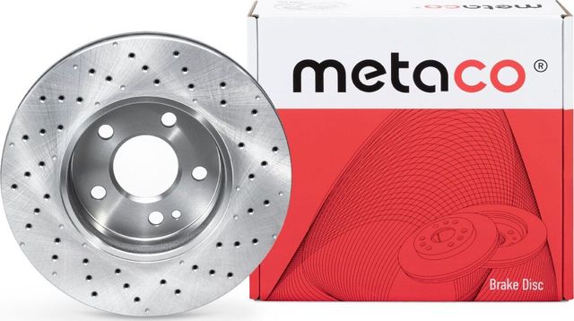 Диск тормозной передний вентилируемый (Metaco). Артикул 3050420