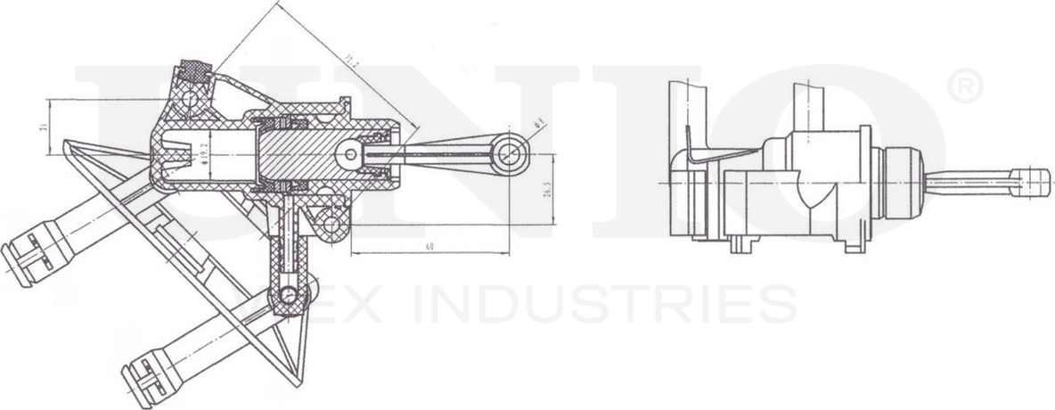 Цилиндр сцепления главный (Unio). Артикул BRC-10013