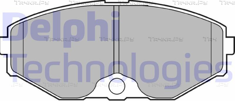 Тормозные колодки Delphi (Low-Metallic). Артикул LP1058