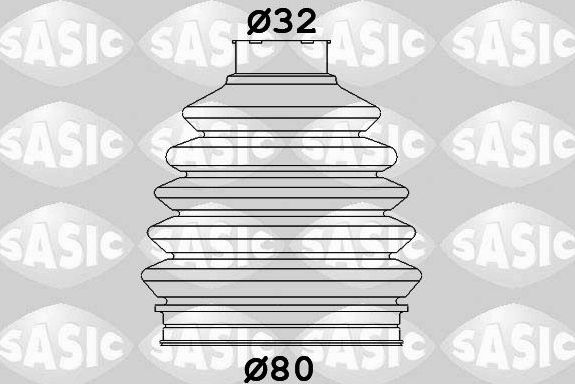 Пыльник ШРУСа наружный Sasic (термопласт). Артикул 1906135