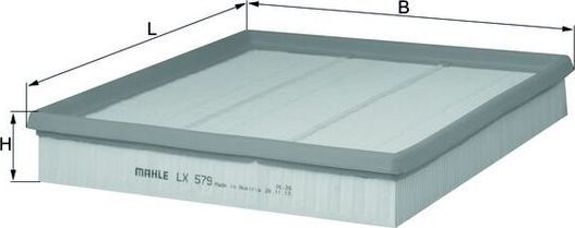 Воздушный фильтр Mahle. Артикул LX 579