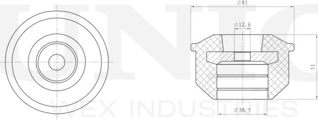 Опора амортизационной стойки (Unio). Артикул RMP-13009