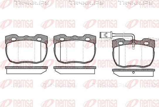 Тормозные колодки Remsa передние для Land Rover Discovery II 1998-2004. Артикул 0267.11