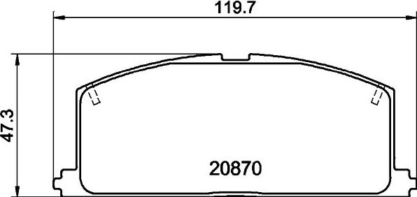 Тормозные колодки Mintex. Артикул MDB1251