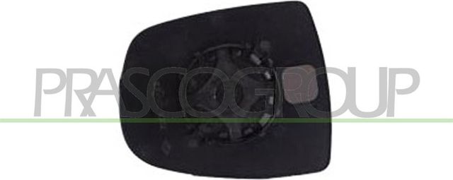 Зеркальное стекло бокового зеркала Prasco правое для Opel Vivaro A 2001-2014. Артикул OP9327503