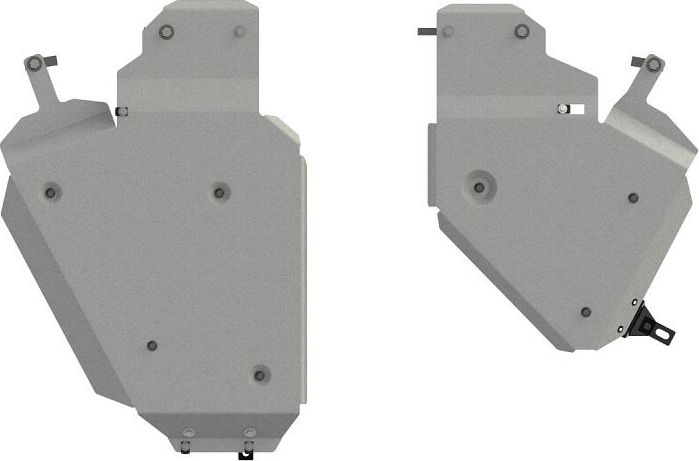 Защита алюминиевая Шериф (4 мм) для топливного бака Audi Q8 2018-2026. Артикул 3885