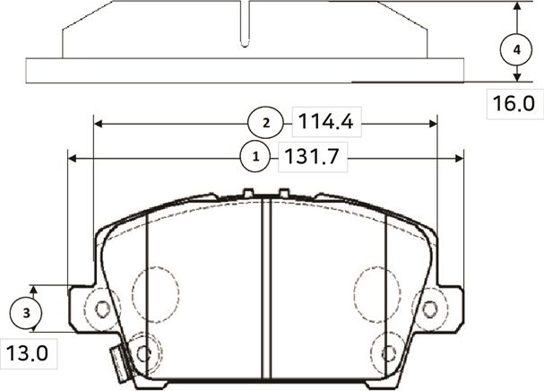 Тормозные колодки CTR передние для Honda Civic VIII 2005-2011. Артикул GK0388