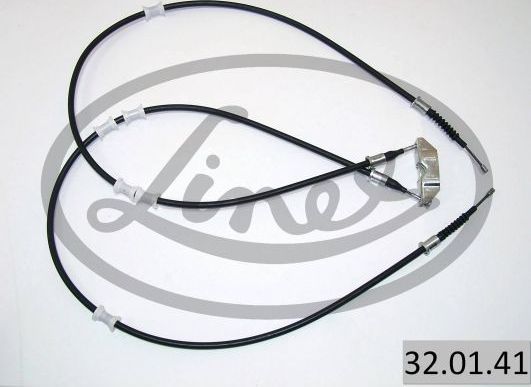 Трос ручника (тросик ручного тормоза) Linex задний для Opel Vectra B 1995-2003. Артикул 32.01.41