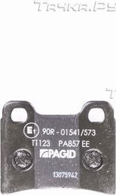Тормозные колодки Hella задние для Kia Sephia I 1993-1997. Артикул 8DB 355 008-151
