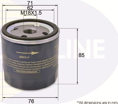 Масляный фильтр Comline. Артикул EOF217