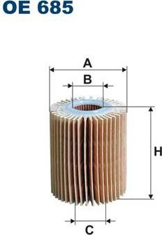 Масляный фильтр Filtron для Lexus GS IV 2011-2018. Артикул OE 685