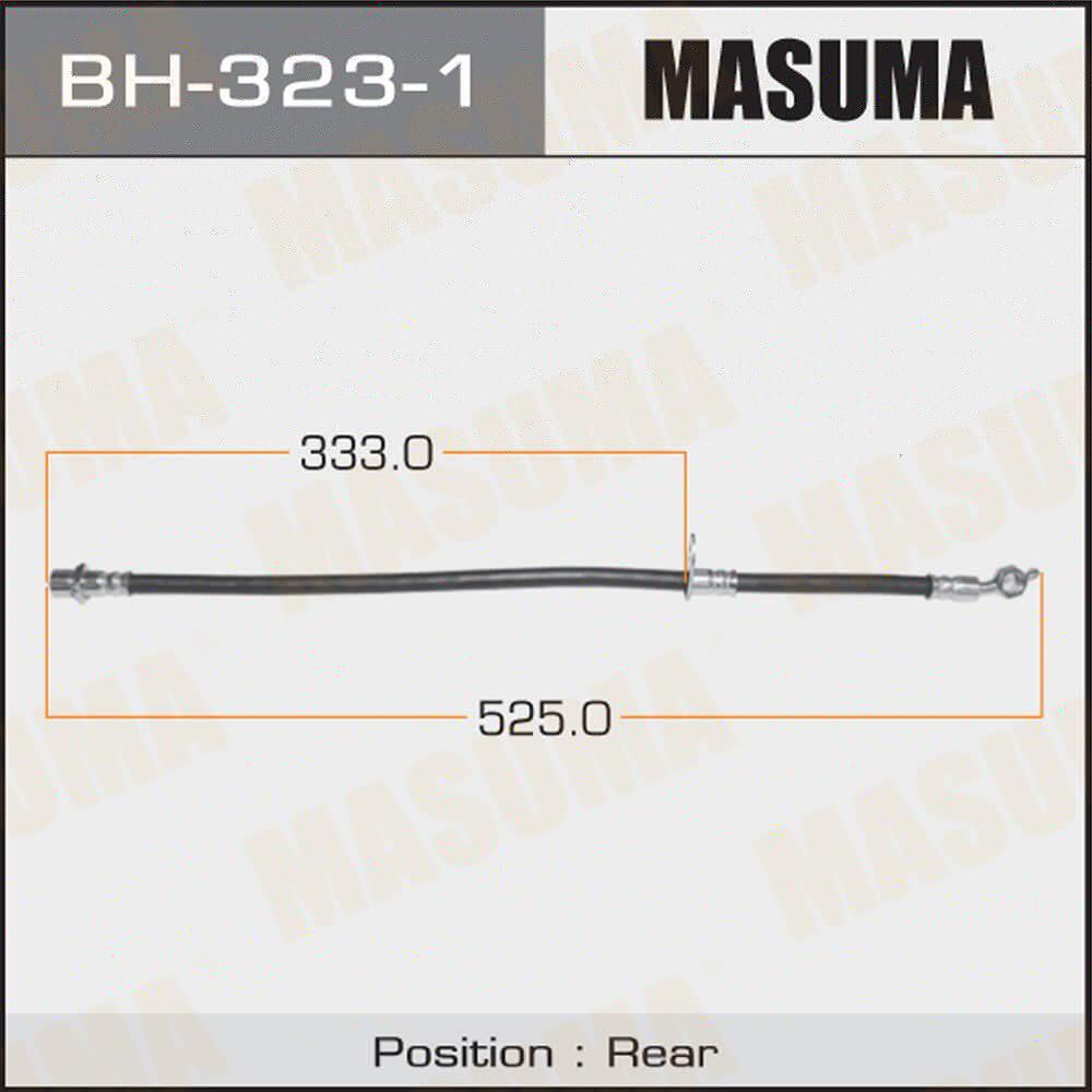Шланг тормозной MASUMA T- /rear/ Camry Gracia MCV21, SXV20 RH. Артикул BH3231