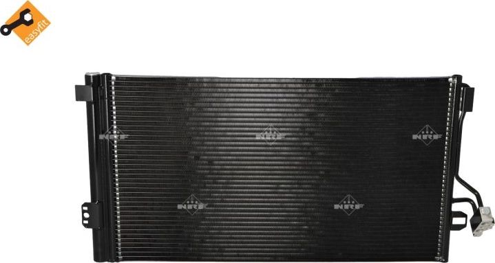 Радиатор кондиционера (конденсатор) NRF (алюминий). Артикул 35776