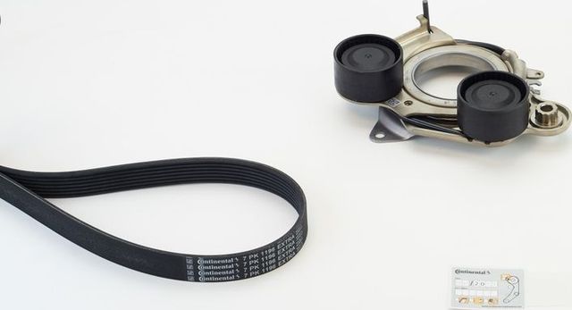 Приводной ремень поликлиновой с роликами (комплект) ContiTech для Mercedes-Benz GLC I (X253) 2019-2026. Артикул 7PK1196 EXTRA K1