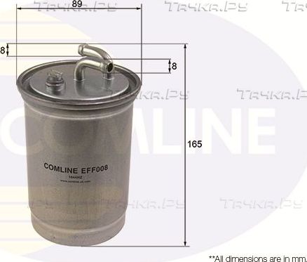 Топливный фильтр Comline для Volkswagen Polo II 1986-1987. Артикул EFF008
