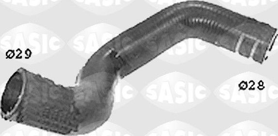 Патрубок радиатора (системы охлаждения) Sasic левый нижний для Fiat Punto II 1999-2010. Артикул SWH6623