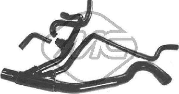 Патрубок радиатора (системы охлаждения) Metalcaucho нижний для Renault Scenic II 1999-2003. Артикул 08446