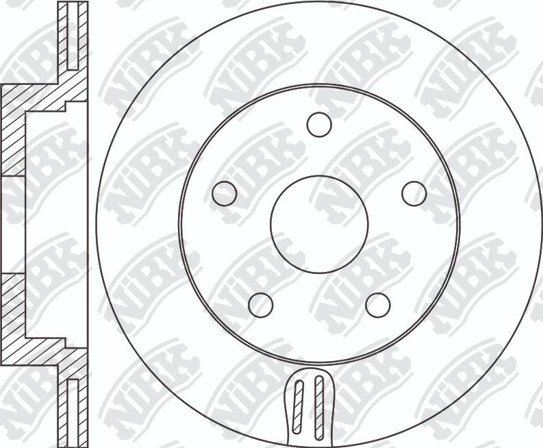 Тормозной диск NiBK. Артикул RN1726DSET