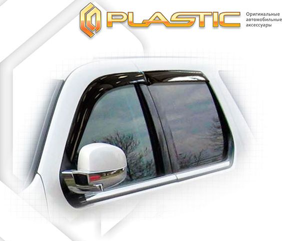 Дефлекторы СА Пластик для окон (Classic полупрозрачный) Cadillac Escalade 2006-2014. Артикул 2010030302393