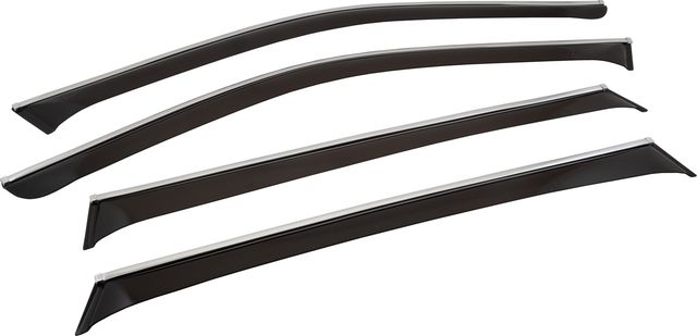 Дефлекторы Chromex для окон (c хром. молдингом) (4 шт.) BMW X5 E70 2006-2013. Артикул CHROMEX.63011